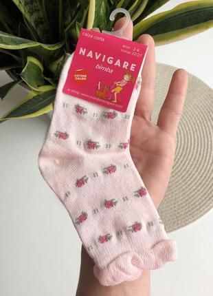 Шкарпетки нарядні шкарпетки з рюшами носки в квіти італія1 фото
