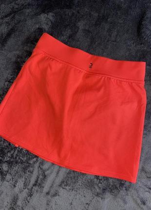 Спідниця юбка шорти вшиті трусики яскрава еластична спортивна для тренувань3 фото