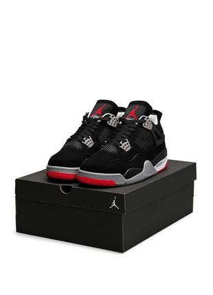 Чоловічі кросівки nike air jordan 4 retro m bred