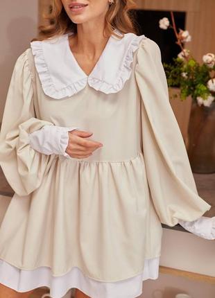 Платье с воротничком 4