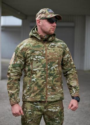 Куртка soft shell tactical мультикам s 7