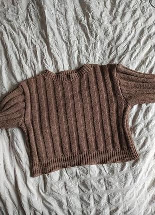 Короткий свитер zara, размер s-m