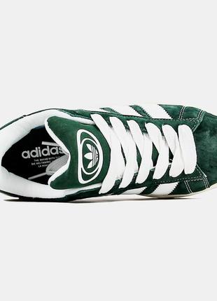 Жіночі кросівки adidas campus 00s dark green / адідас кампус темно зелені / демісезонне жіноче взуття / кроси на весну, літо, осінь7 фото