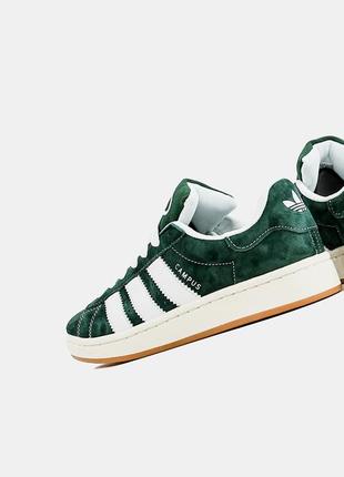 Жіночі кросівки adidas campus 00s dark green / адідас кампус темно зелені / демісезонне жіноче взуття / кроси на весну, літо, осінь9 фото