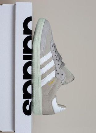 Женские кроссовки adidas samba beige