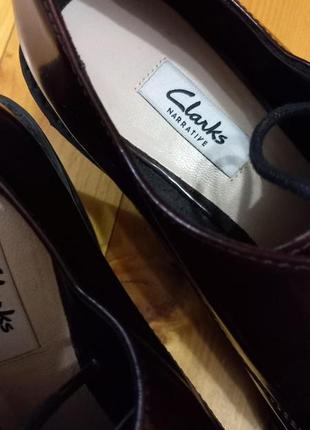 Кожаные туфли clarks4 фото