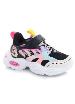 Стильные цветные кроссовки на липучке для девочки, модные разноцветные кроссовки для девчонки