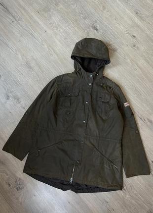 Barbour wax winter force parka женская вакс парка