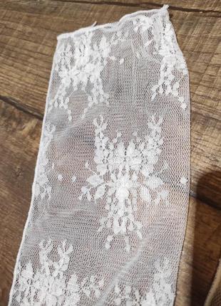 Носки ажурные белые сетка фатин женские4 фото