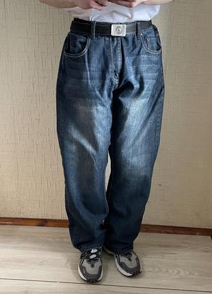 Реп джинсы широкие bootcut avant garde denim fade bershka jaded y2k2 фото
