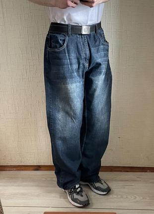 Реп джинсы широкие bootcut avant garde denim fade bershka jaded y2k