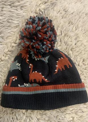 Шапка подвійна динозаври