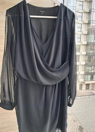 Коктейльное вечернее черное платье river island розпродаж2 фото