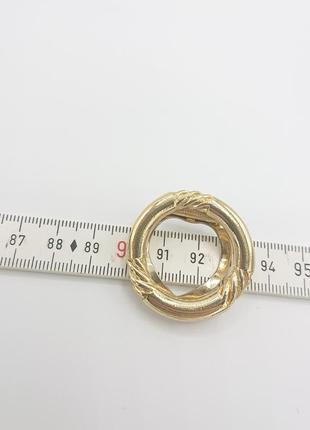 Старинная брошь tie rack дресс-клип

для платки с подписью золотой круглый дизайн3 фото