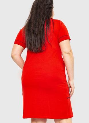 Сукня повсякденна домашня, колір червоний, 231r62724 фото