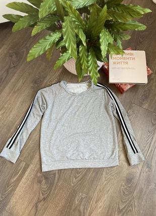 Трикотажный свитшот с лампасами. италия. 🇮🇹