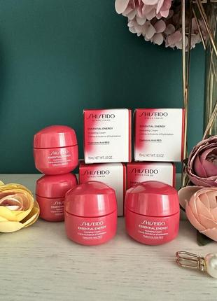 Ультра увлажняющий крем shiseido essential energy hydrating cream 15 мл4 фото