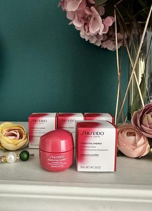 Ультра увлажняющий крем shiseido essential energy hydrating cream 15 мл1 фото