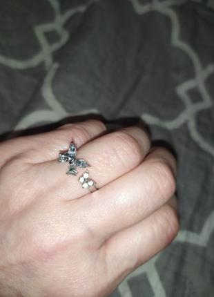 Кольцо бабочки колечко