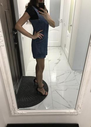 Джинсовый сарафан , джинсовое платье topshop 2