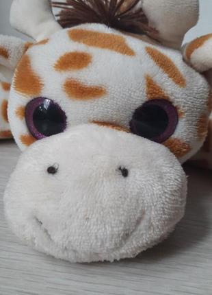 Игрушка жираф с блестящими глазами блестящие глаза2 фото