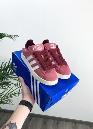 Женские кроссовки adidas campus 00s / адидас кампус розовые / демисезонная женская обувь на весну, лето, осень8 фото