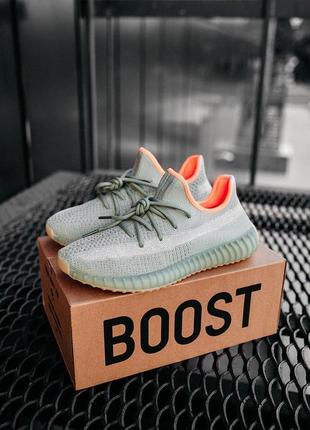 Adidas yeezy boost 350v2 desert sage женские кроссоки адидас