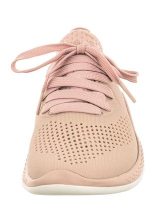 Крокс кросівки лайтрайд пейсер 360 рожеві crocs literide 360 pacer pink clay/white4 фото