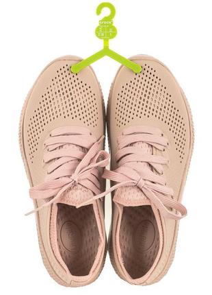 Крокс кросівки лайтрайд пейсер 360 рожеві crocs literide 360 pacer pink clay/white7 фото