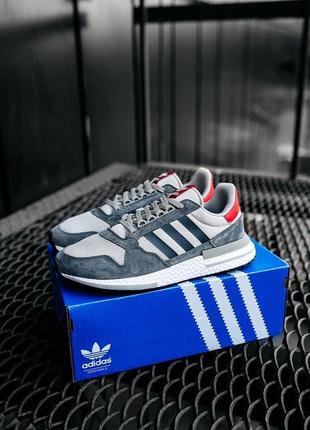 Adidas zx 500 rm grey four" чоловічі кросівки адідас