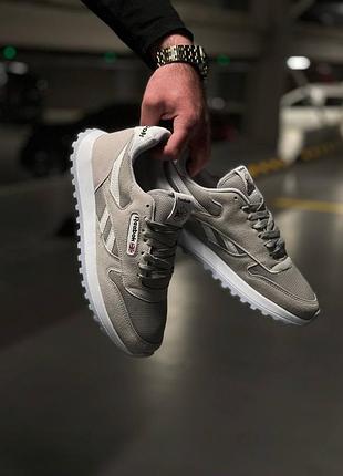 Мужские кроссовки в стиле reebok classic total silver