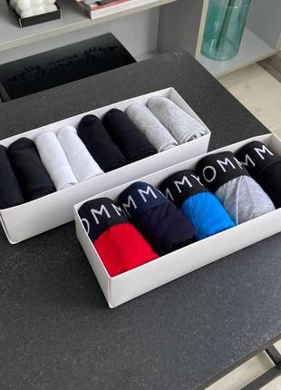 Мужской подарочный набор мужские трусы tommy hilfiger 5 шт + 8 пар носков