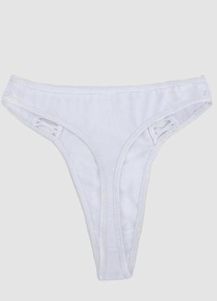 Труси жіночі стрінги, колір білий, 242r5183 фото