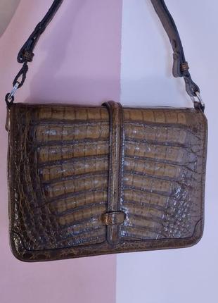 Irv made in germany вінтаж сумка крокодиляча шкіра натуральна