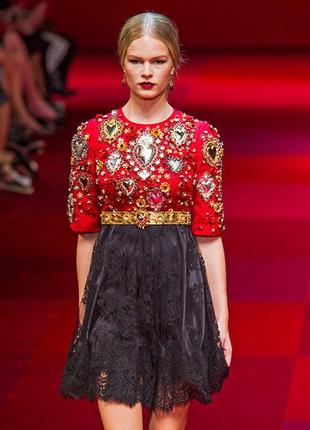 Подиумное платье от dolce gabbana