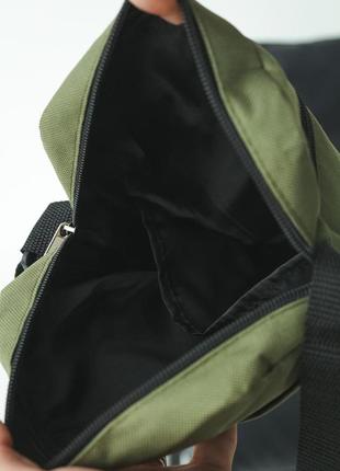 Барсетка зеленая камуфляжная сумка-барсетка в военном стиле зеленого цвета хаки камуфляжная сумка adidas5 фото