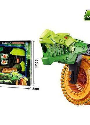 Детский бластер динозавр, 40 мягких патронов, игрушечный автомат для мальчика