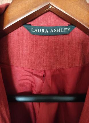 Льняной пиджак / жакет laura ashley (лен, вискоза)10 фото