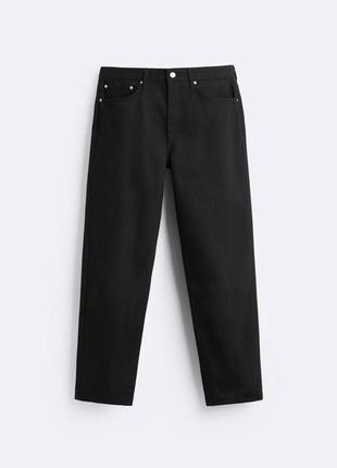 Чорні чоловічі джинси прямі з нової колекції zara розмір 40 (м)3 фото