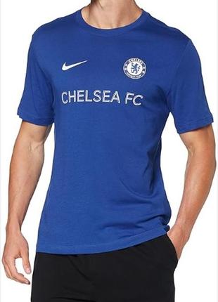 Футболка nike chelsea fc m nk tee core match t-shirt homme1 фото