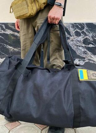 Баул зсу рюкзак военный, рюкзак тактический зсу 90, сумка баул, черный рюкзак, баул, баул армейский2 фото
