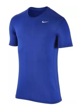 Футболка компресионная nike dri fit men's t-shirt blue g