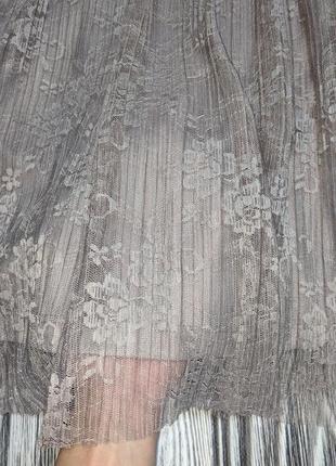 Невероятное серое платье плисе topshop #1494 фото