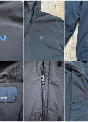 Fred perry nylon hooded jacket оригинальная куртка6 фото