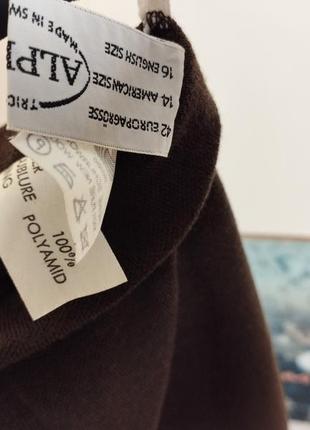 Alpinit швейцария,шерстяная прямая трикотажная юбка7 фото