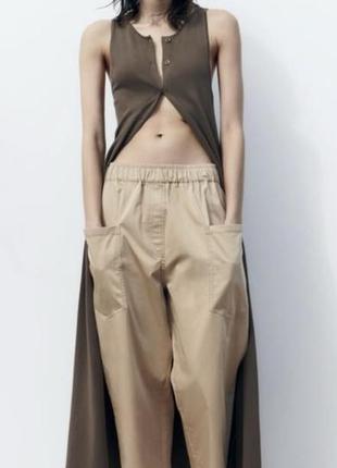 Брюки zara р. м/38/10, l/40/12-xl/42/14