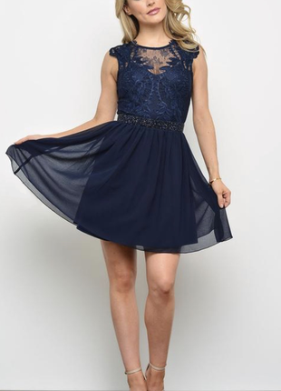 Праздничное темно-синее платье lipsy london #71