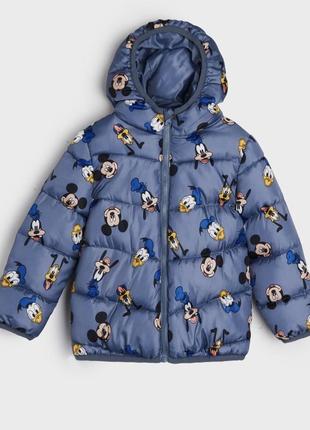 Куртка детская для мальчика синяя микки маусе mouse 865 фото