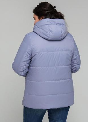 Красивая женская двусторонняя демисезонная куртка, большие размеры5 фото