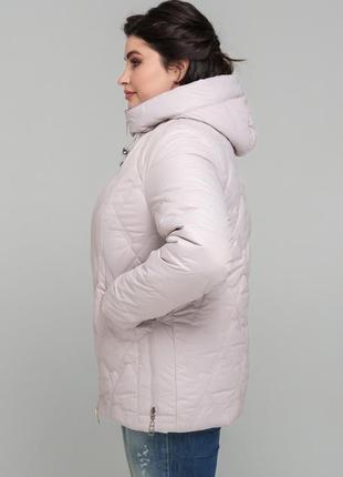 Красивая женская двусторонняя демисезонная куртка, большие размеры2 фото